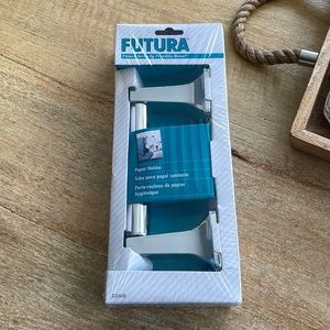 Futura Bath Hardware Accessory Collection, Toilet Paper Holder- Polished Chrome